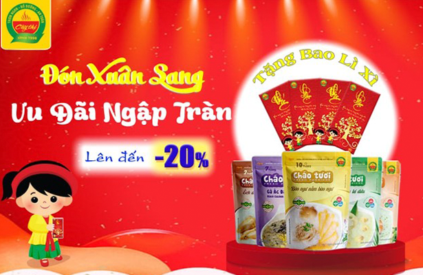 TẶNG NGAY BAO LÌ XÌ CÙNG GIẢM GIÁ LÊN ĐẾN 20%