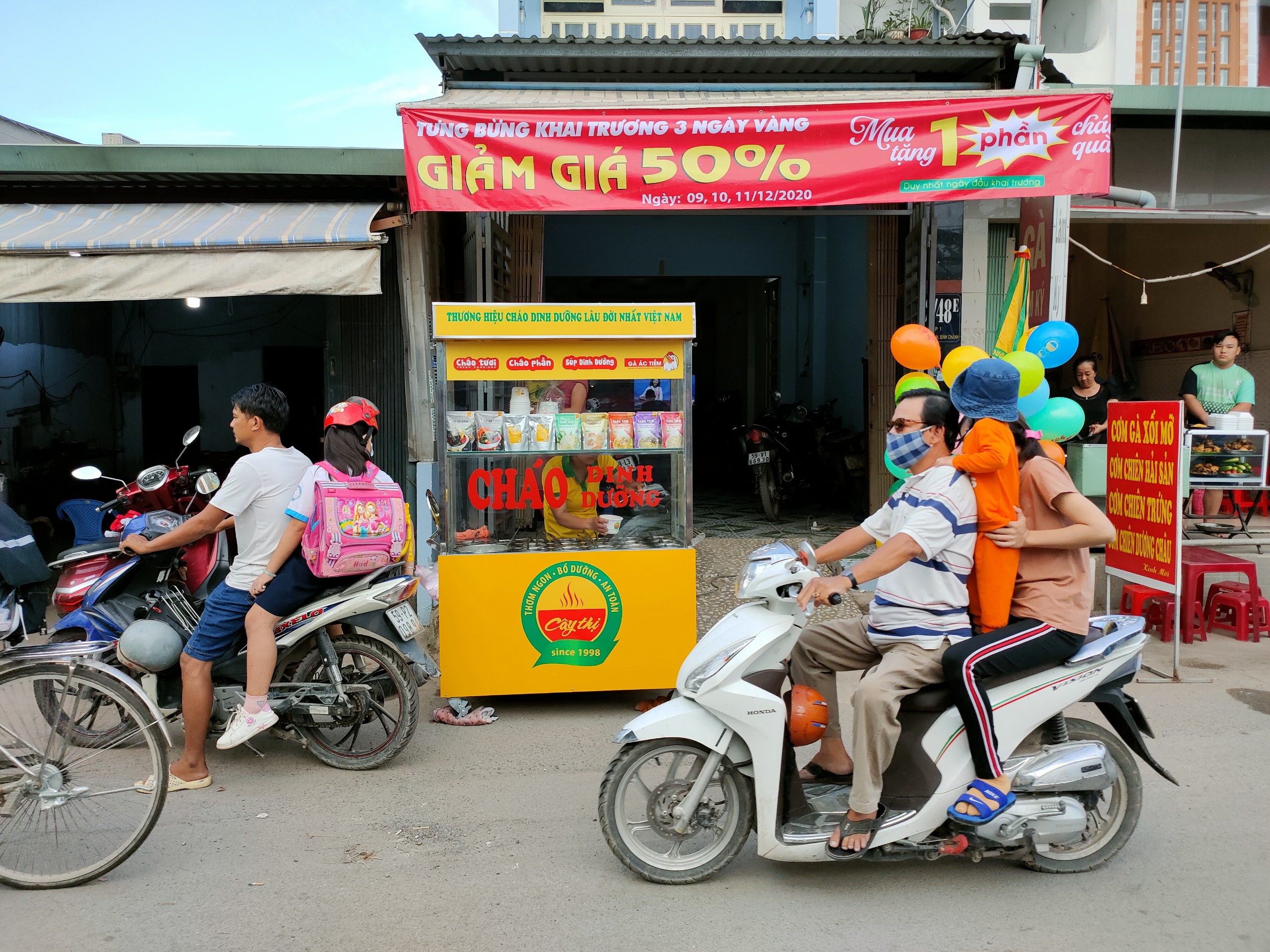 Khai trương điểm bán Cháo dinh dưỡng Vĩnh Lộc A, Bình Chánh