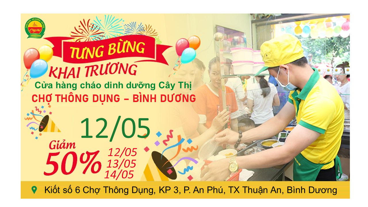 Cửa hàng cháo dinh dưỡng Cây Thị Thông Dụng - Bình Dương