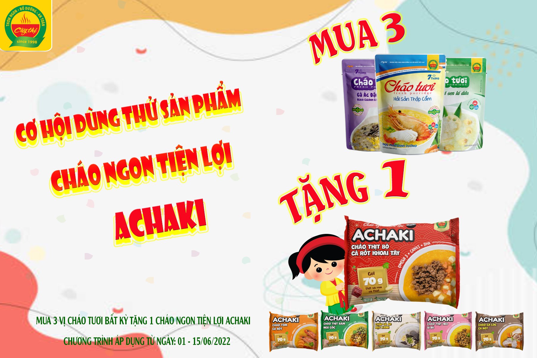 THE OPPORTUNITY TO TRY DELICIOUS INSTANT PORRIDGE PRODUCTS ACHAKI