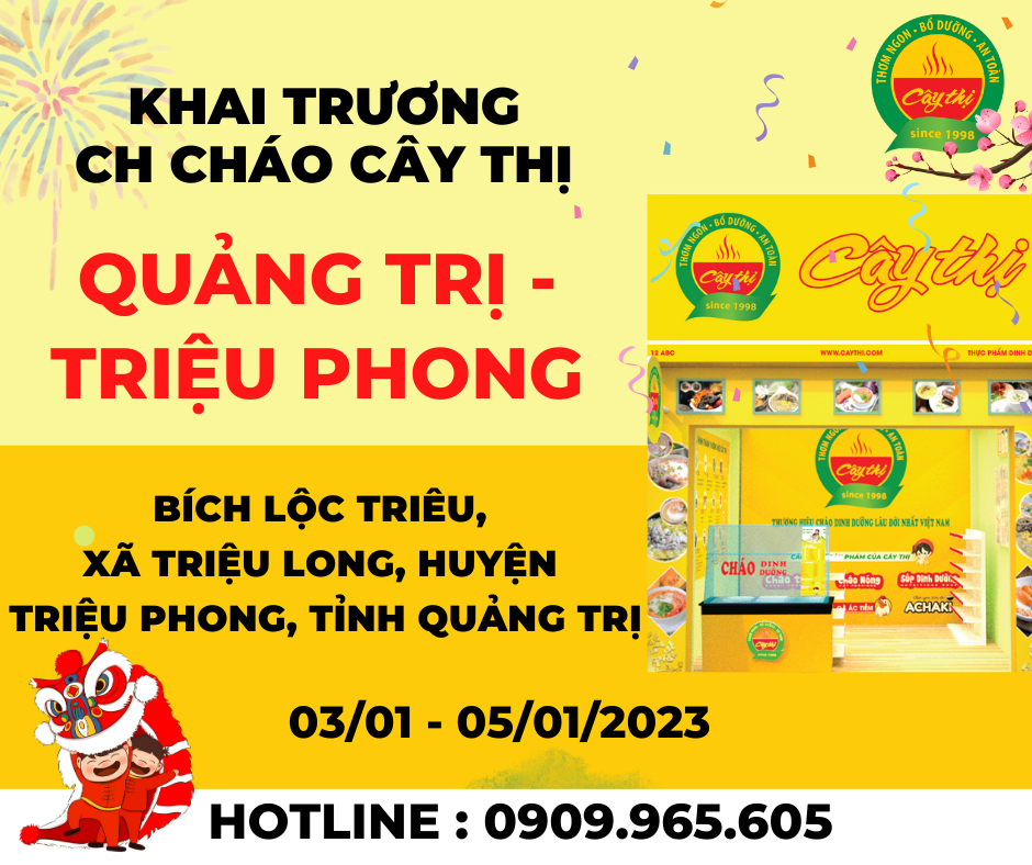 Khai trương cửa hàng cháo dinh dưỡng Quảng Trị - Triệu Phong