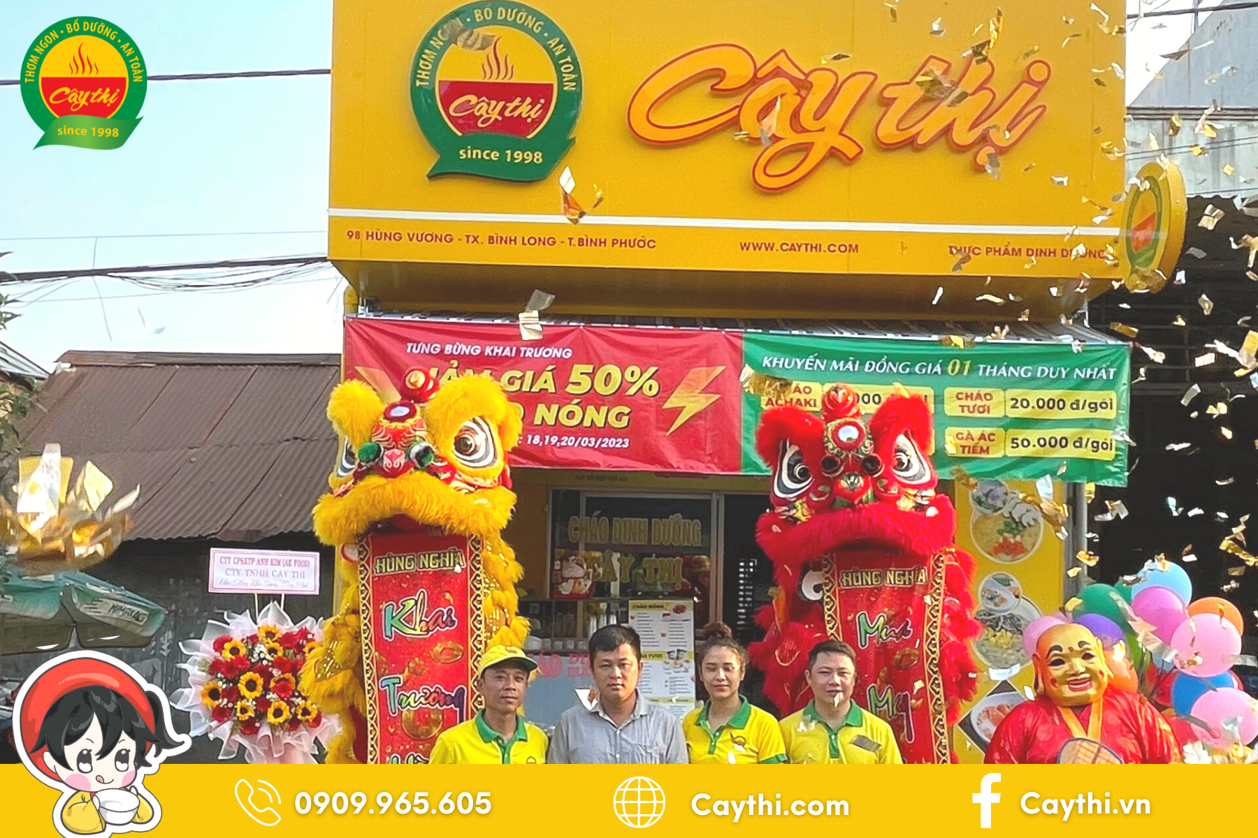 Khai trương cửa hàng cháo dinh dưỡng Cây Thị Bình Phước - Bình Long