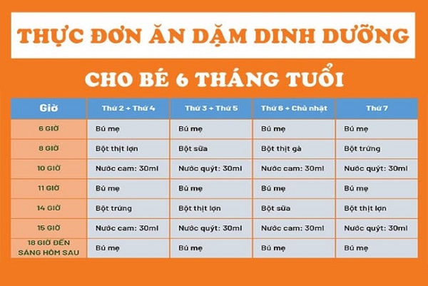 12 thực đơn ăn dặm cho bé 6 tháng đủ chất giúp tăng cân nhanh