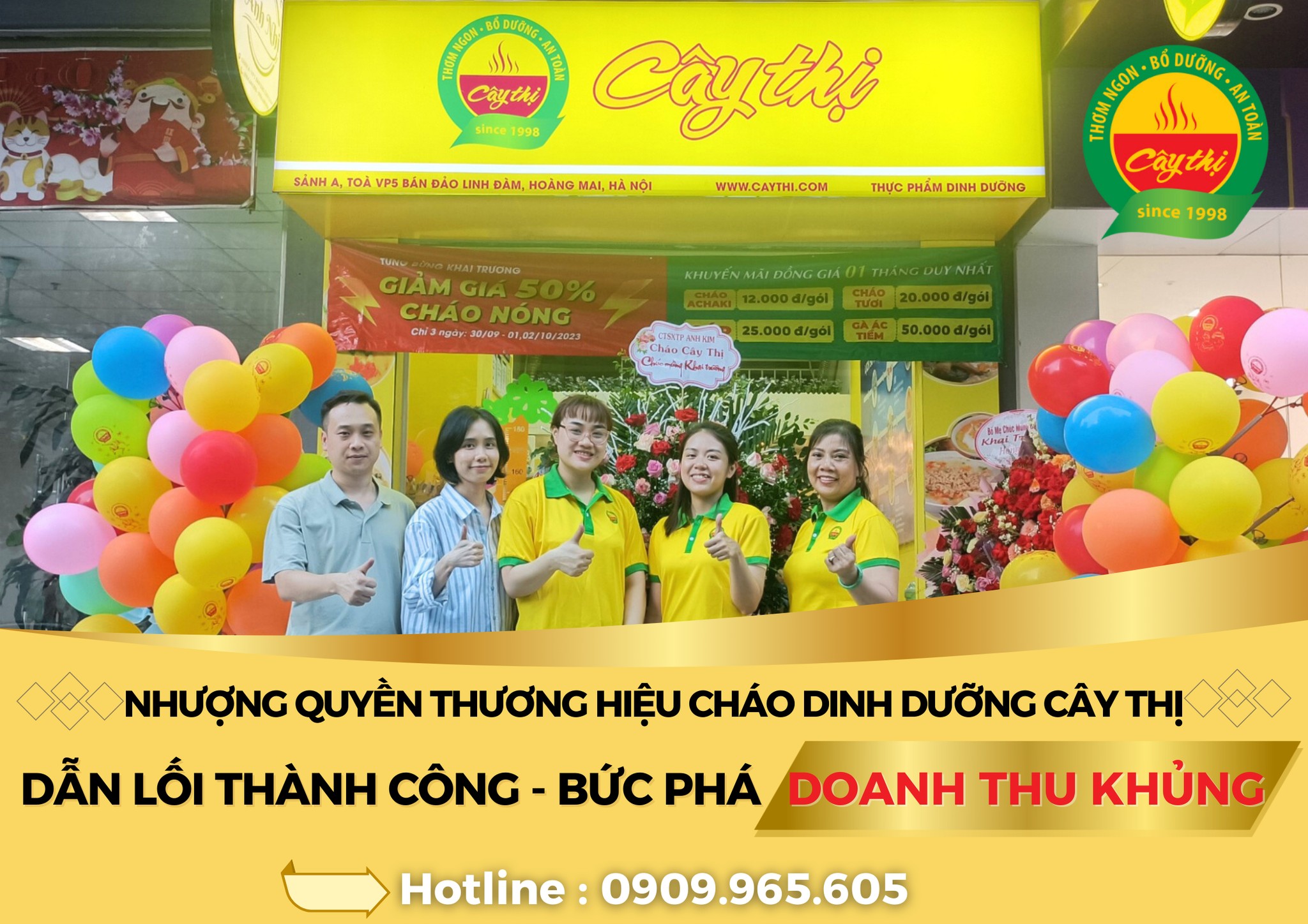 Nhượng quyền cháo dinh dưỡng Cây Thị