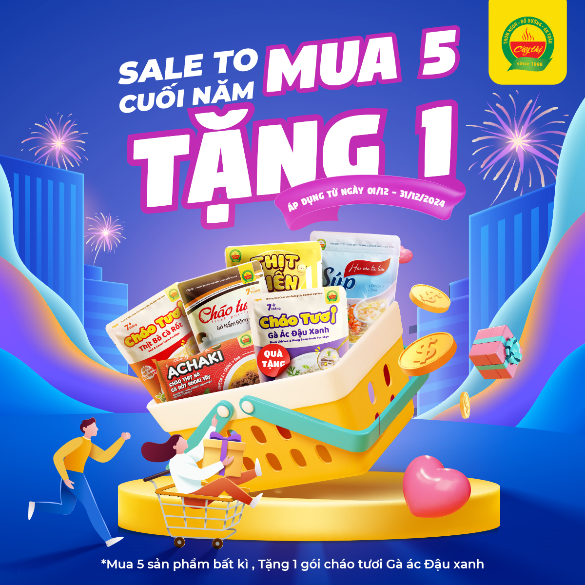 SALE TO CUỐI NĂM - MUA 5 TẶNG 1