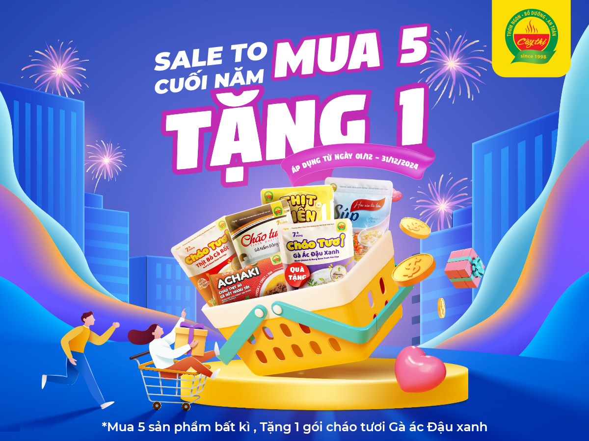 SALE TO CUỐI NĂM - MUA 5 TẶNG 1