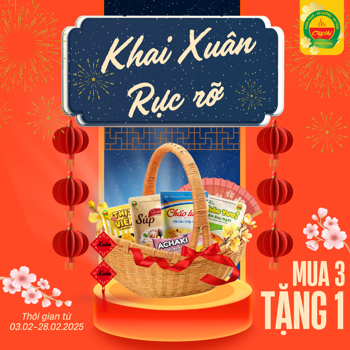 Khai Xuân Rực Rỡ – Mua 3 Tặng 1