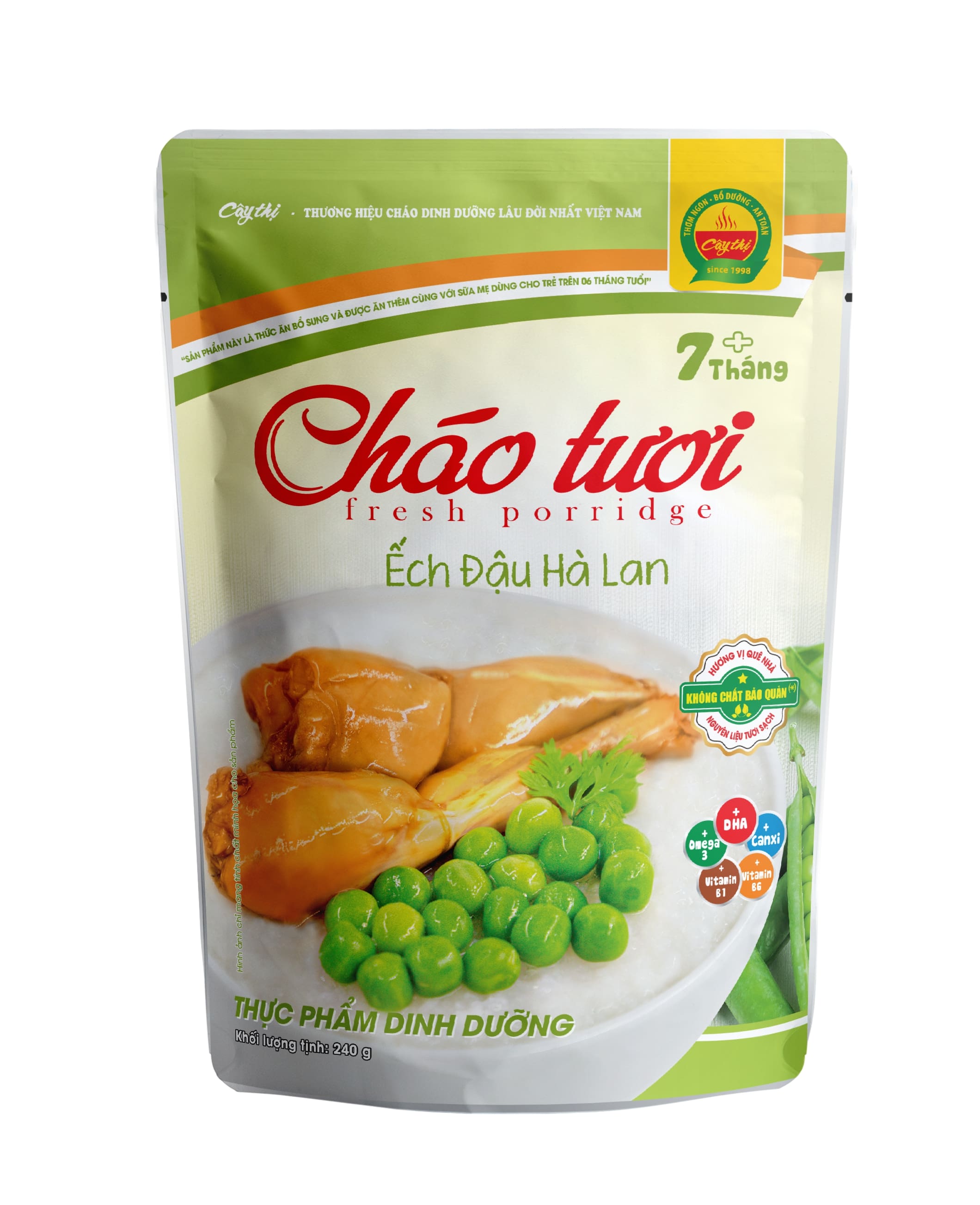 Cháo Tươi Ếch Đậu Hà Lan