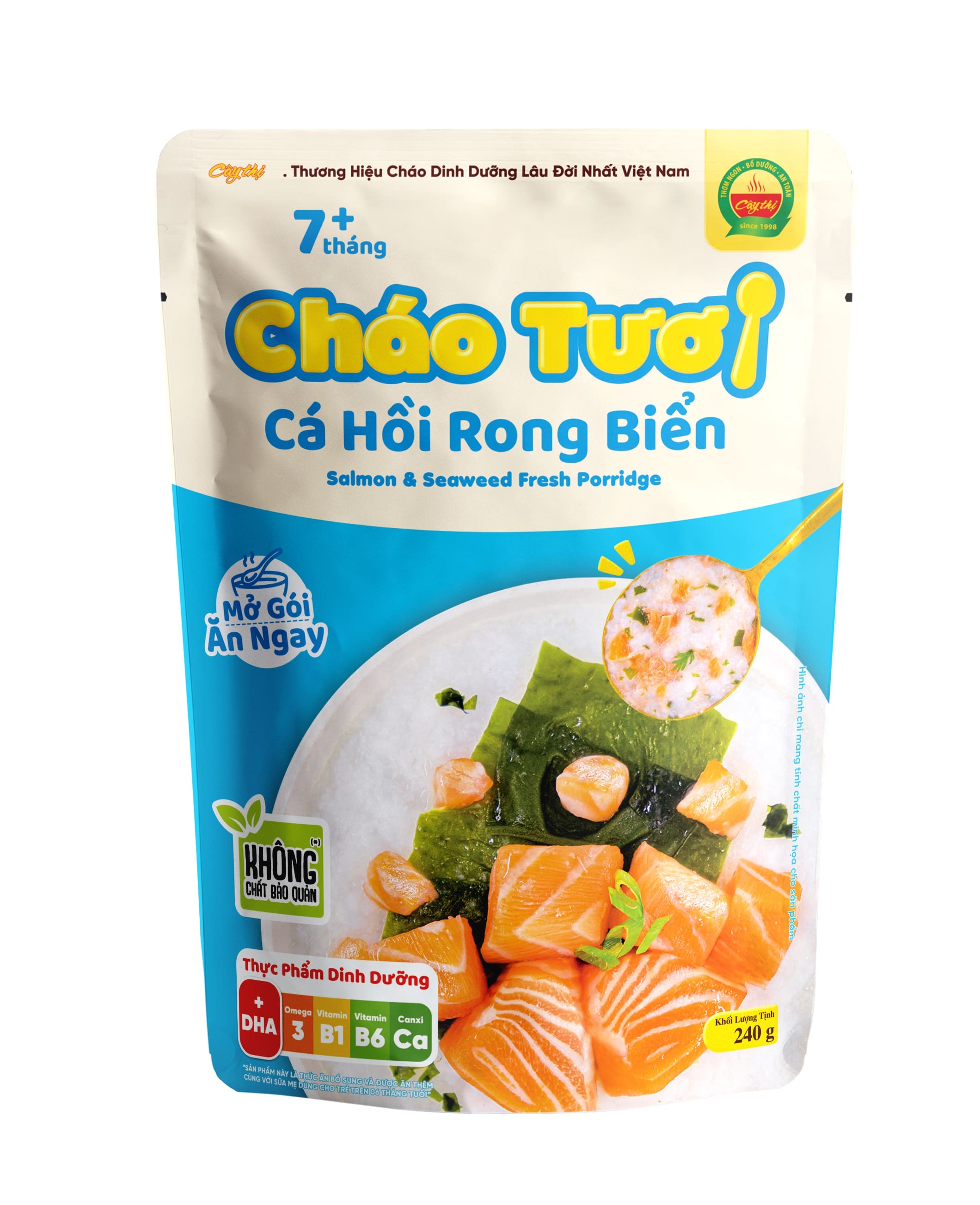 Cháo Tươi Cá hồi Rong Biển