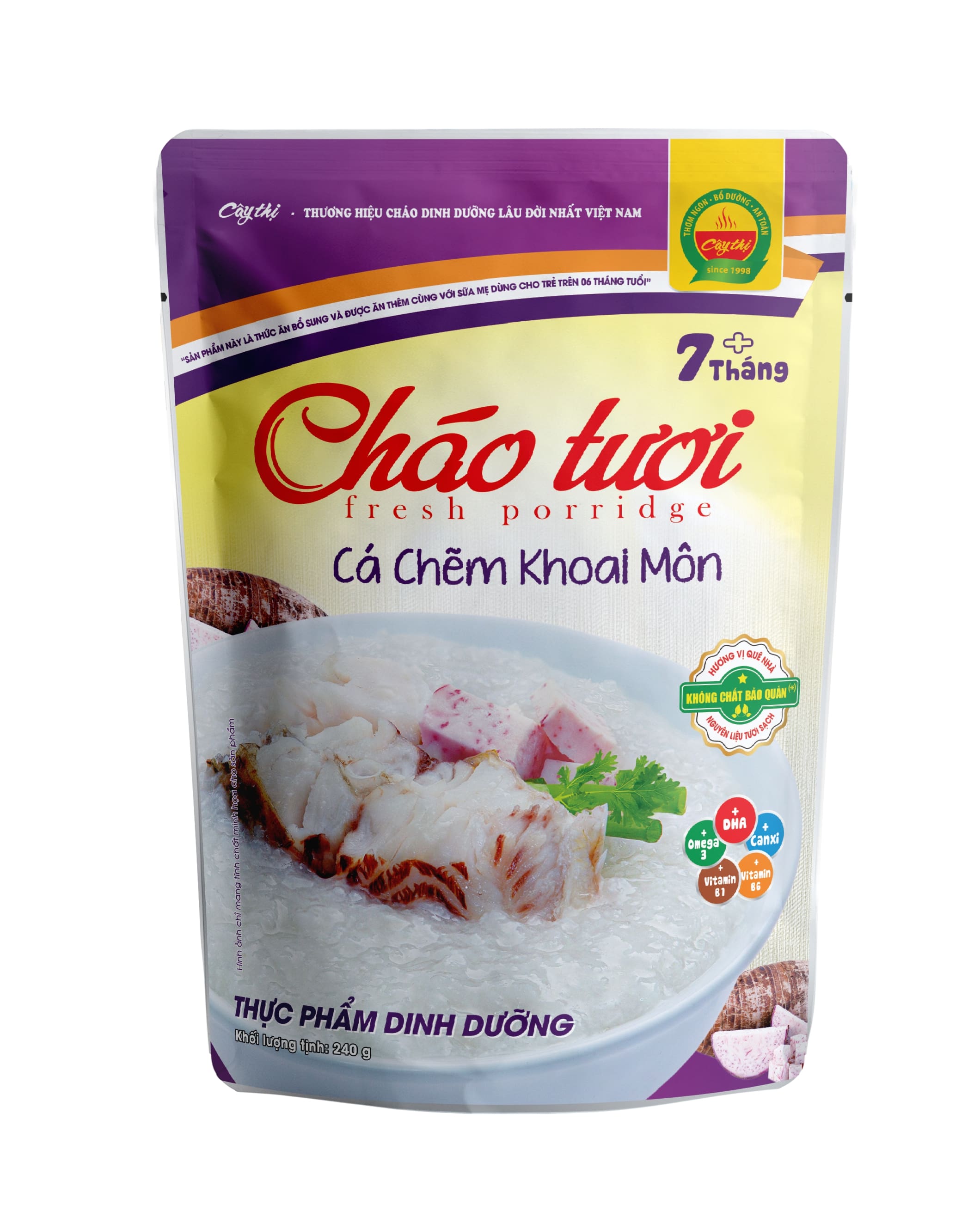 Cháo Tươi Cá Chẽm Khoai Môn