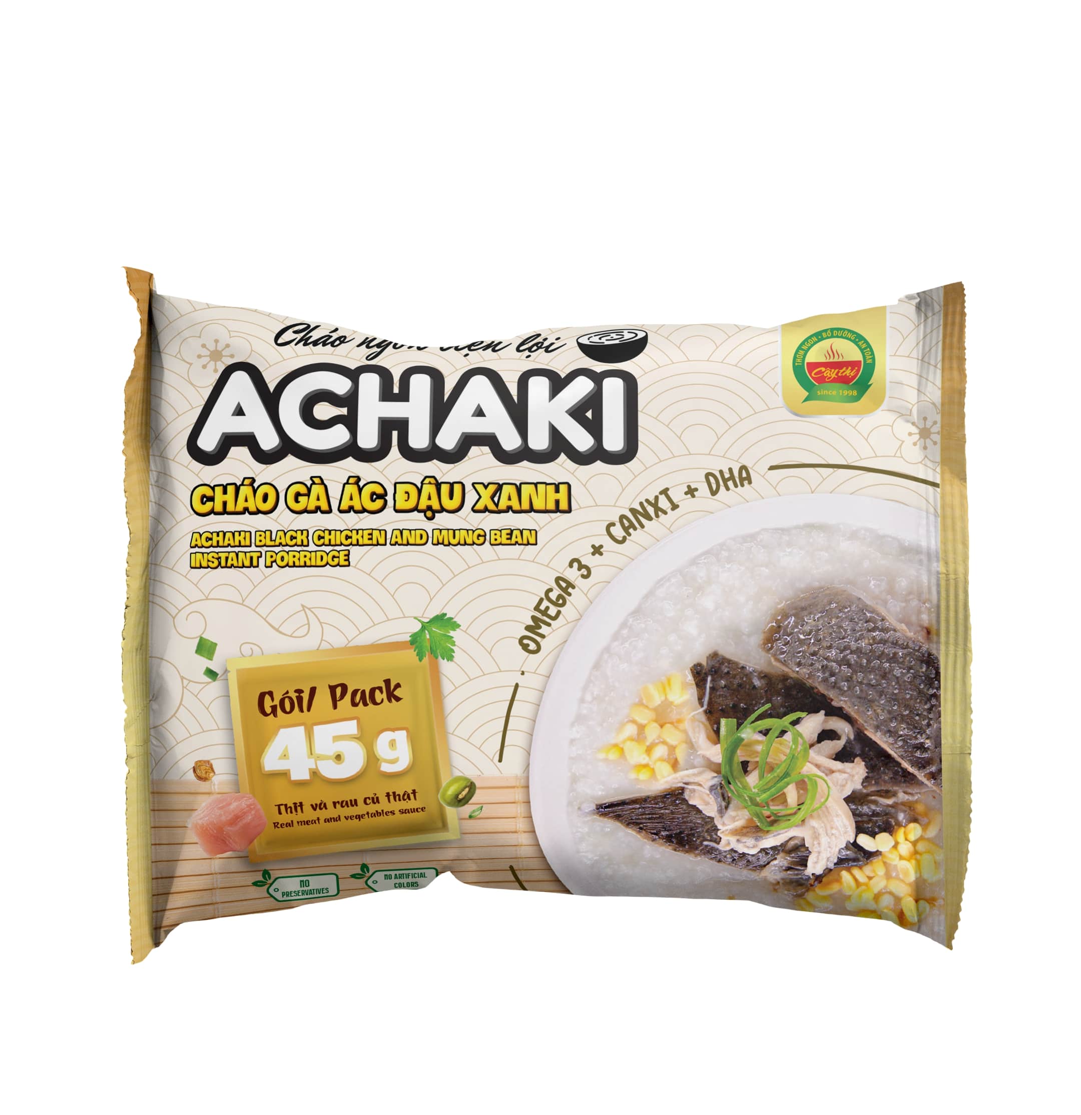 Achaki Black chicken with mung bean instant porridge