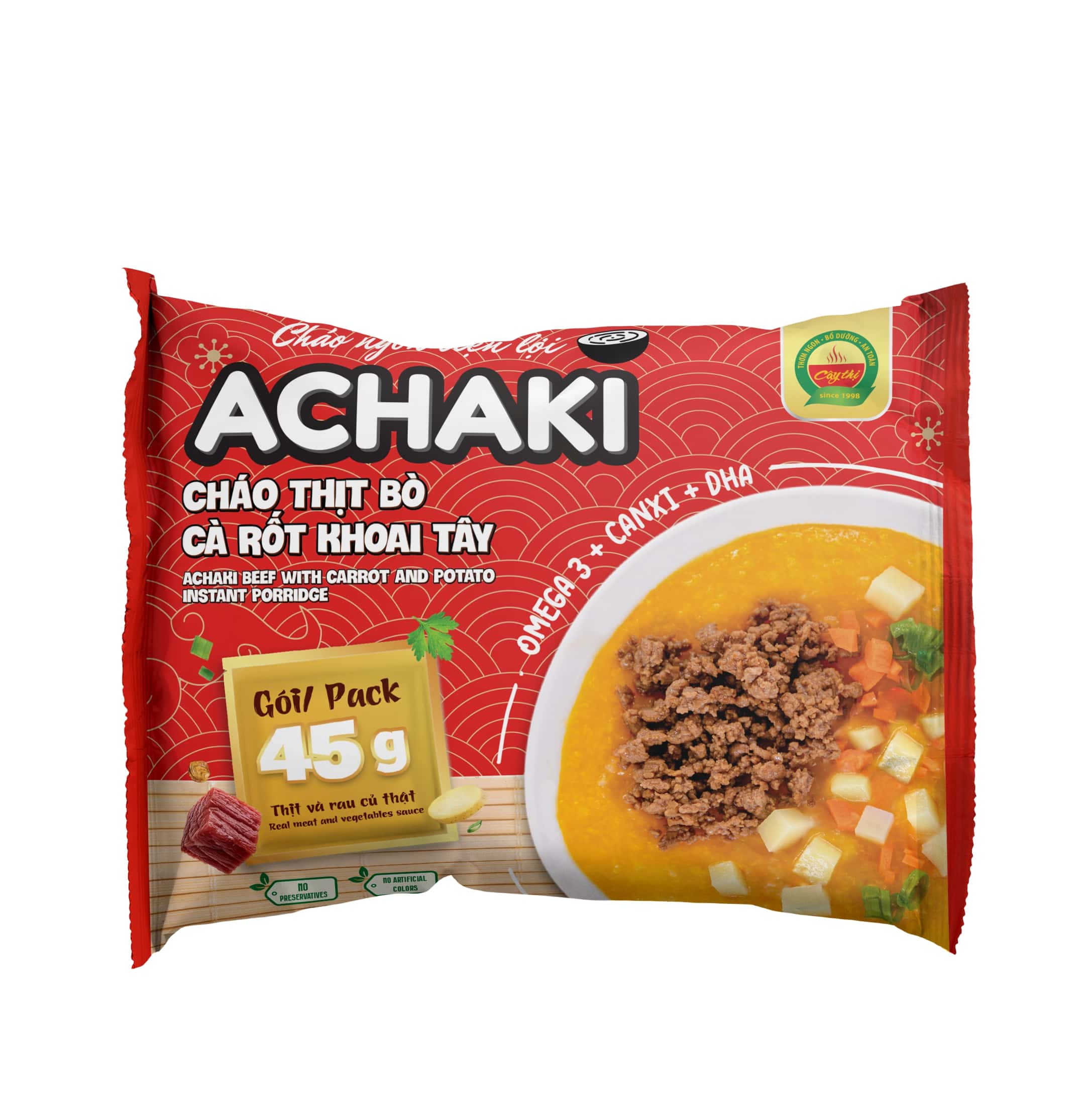 Achaki Beef with carrot and potato instant porridge