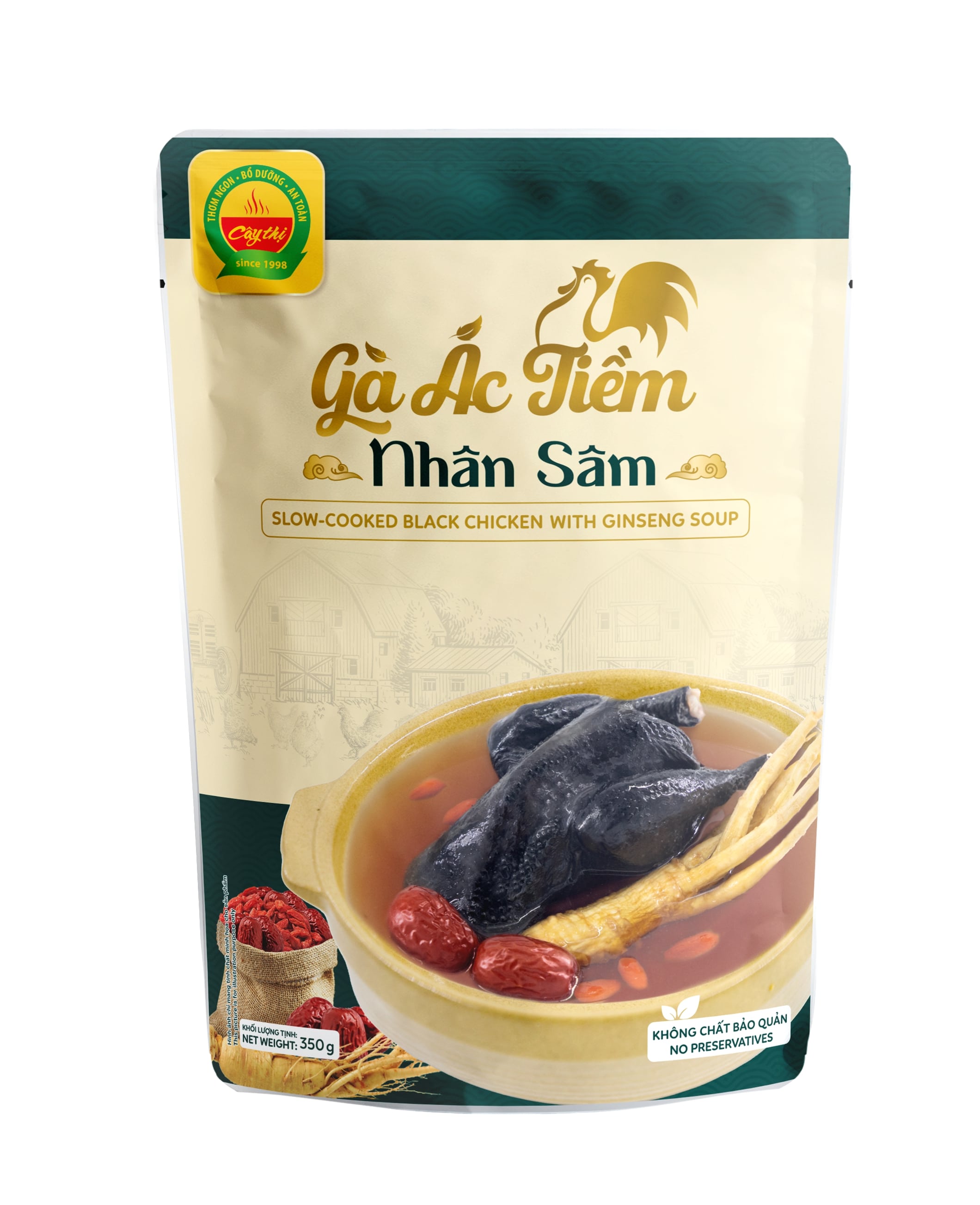 Gà Ác Tiềm Nhân Sâm