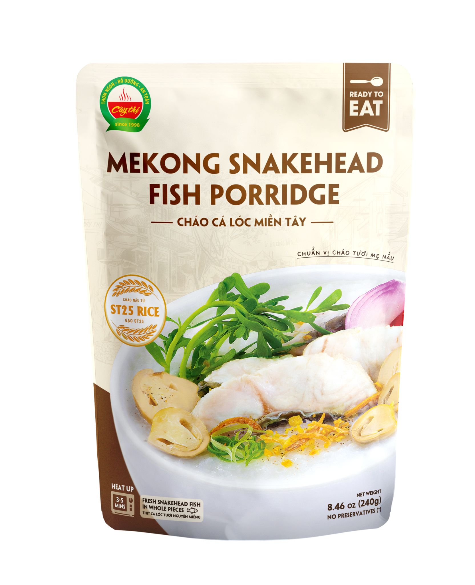 Mekong snakehead fish Porridge