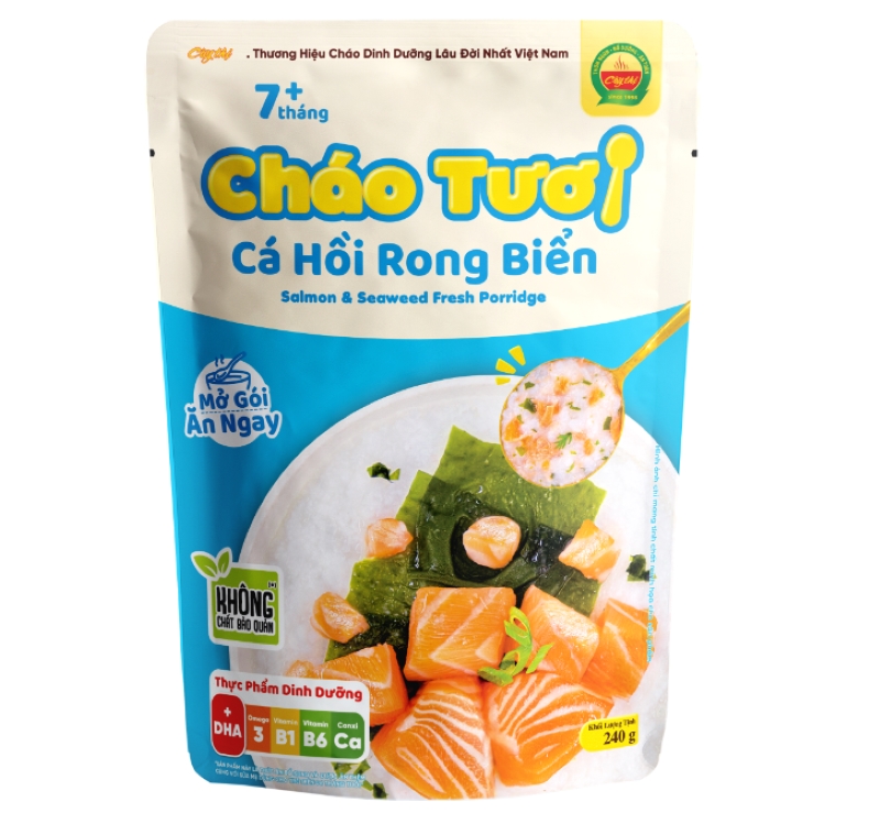 Cháo Tươi Cá Hồi Rong Biển