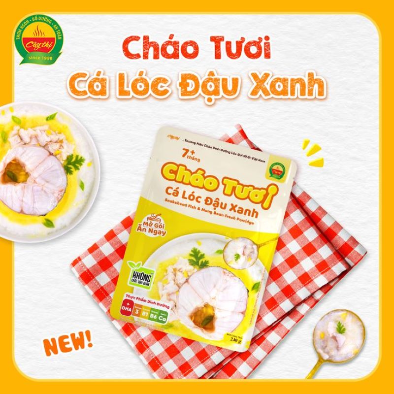 Cháo cá lóc đậu xanh